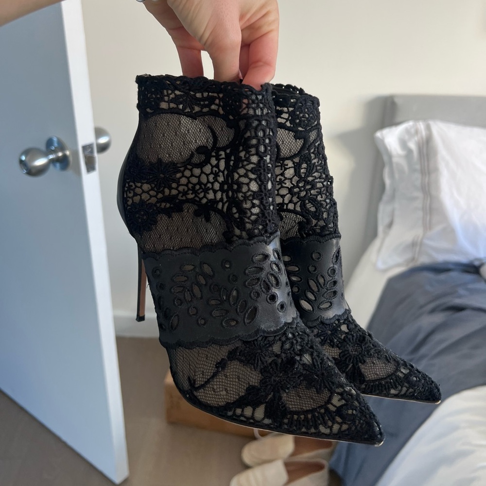Valentino lace booties